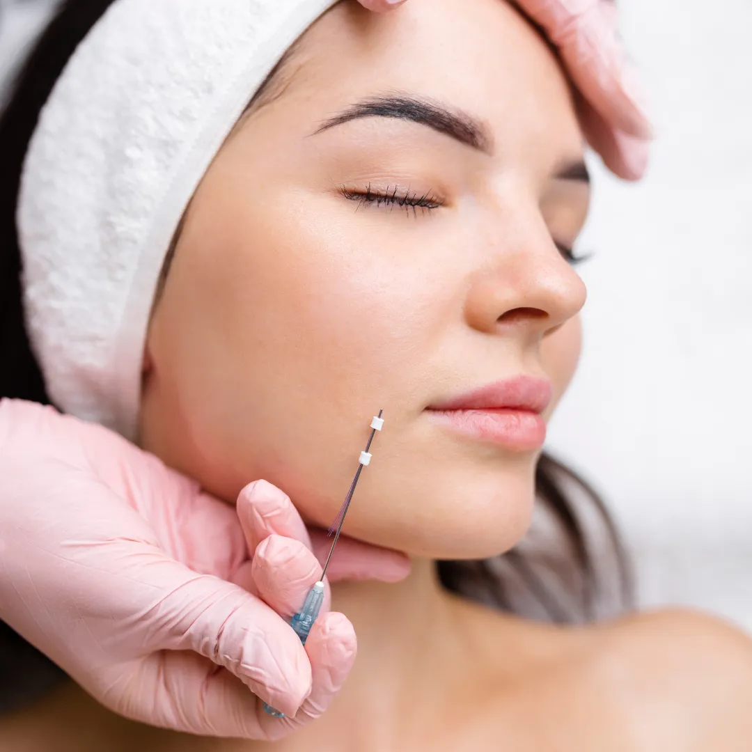 A treatment in progress at Nursie Cosmetics